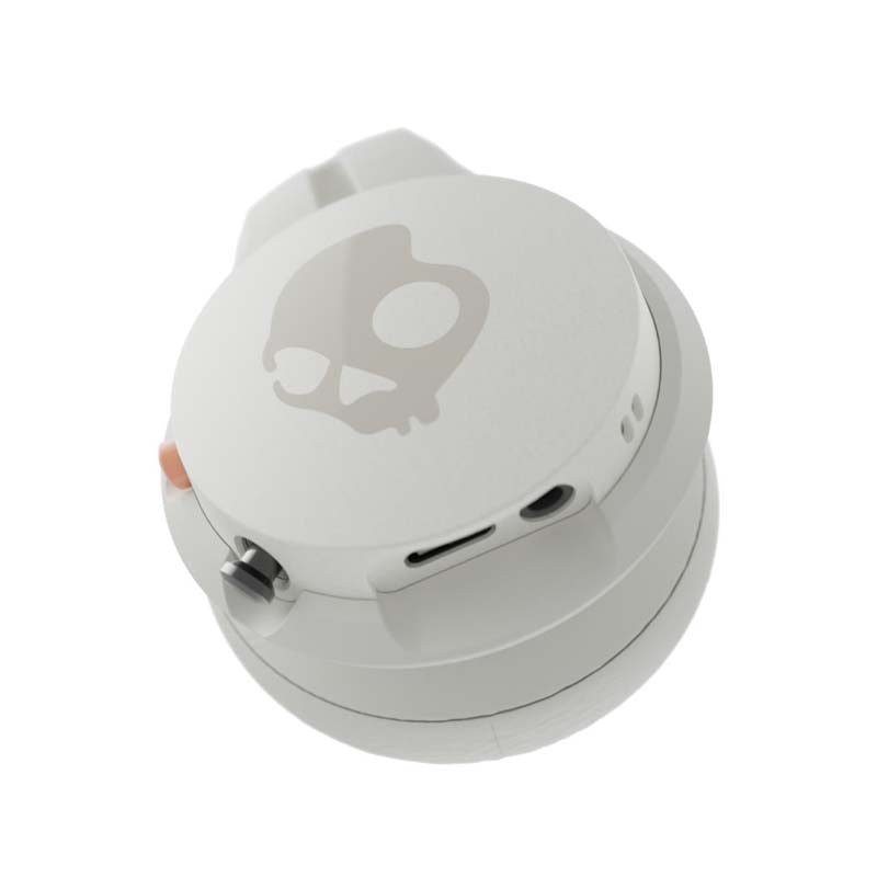 Skullcandy Icon ANC Wireless On-Ear Headphones - Bone / Orange - White/Orange