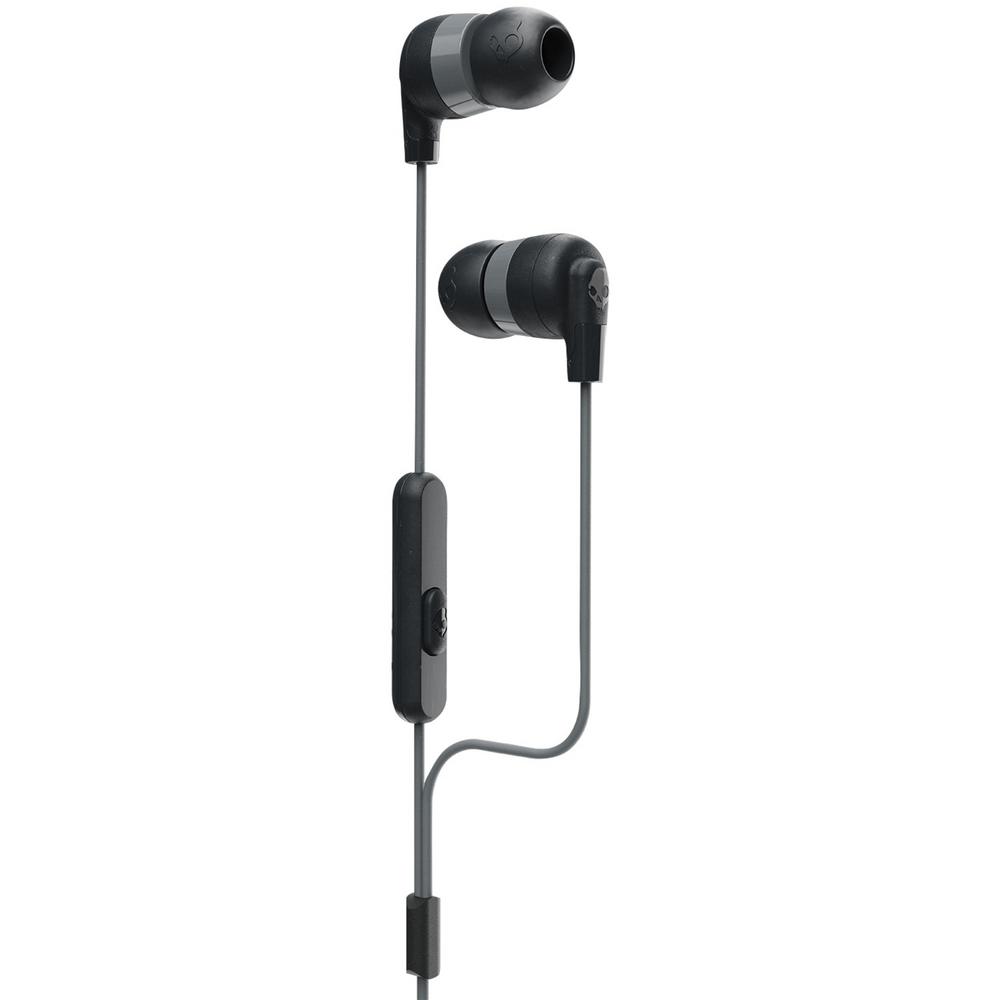 SkullCandy Inkd In-Ear Earbuds with Mic - Black / Grey - Black