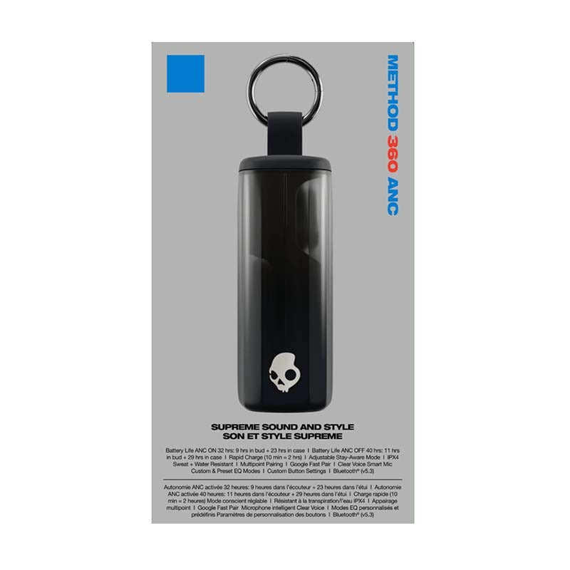 Skullcandy Method 360 ANC True Wireless Earbuds - Black - Black