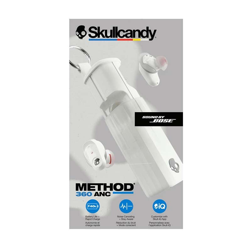 Skullcandy Method 360 ANC True Wireless Earbuds - Bone - White