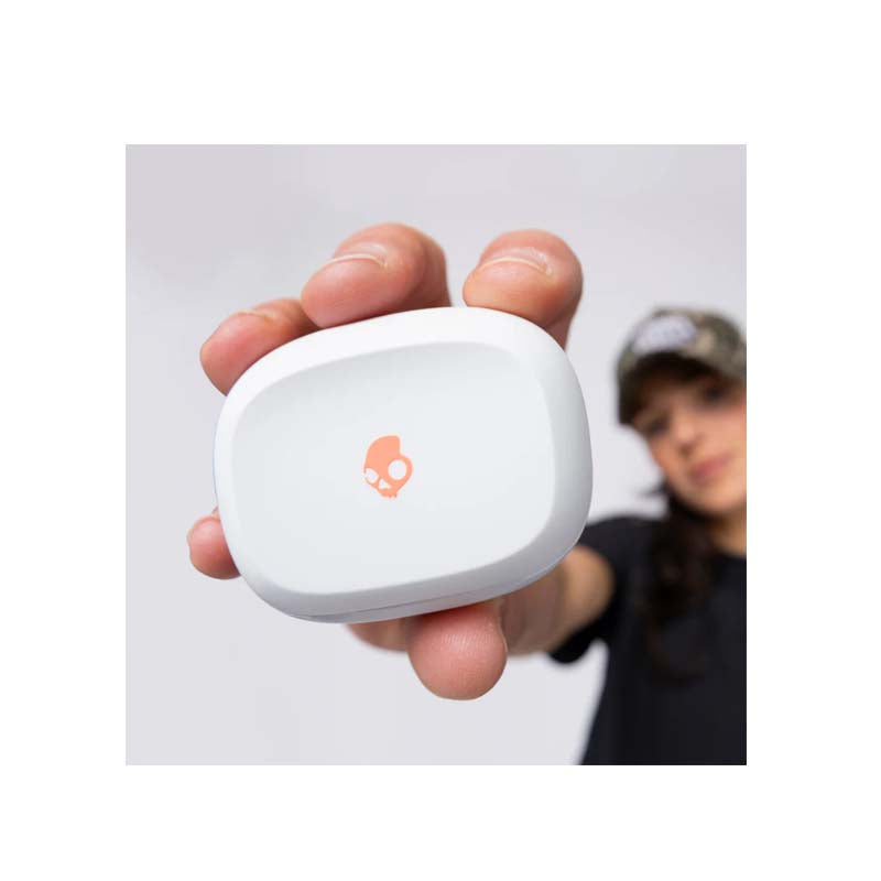 Skullcandy Smokin Buds True Wireless Earbuds - White / Orange - White/Orange