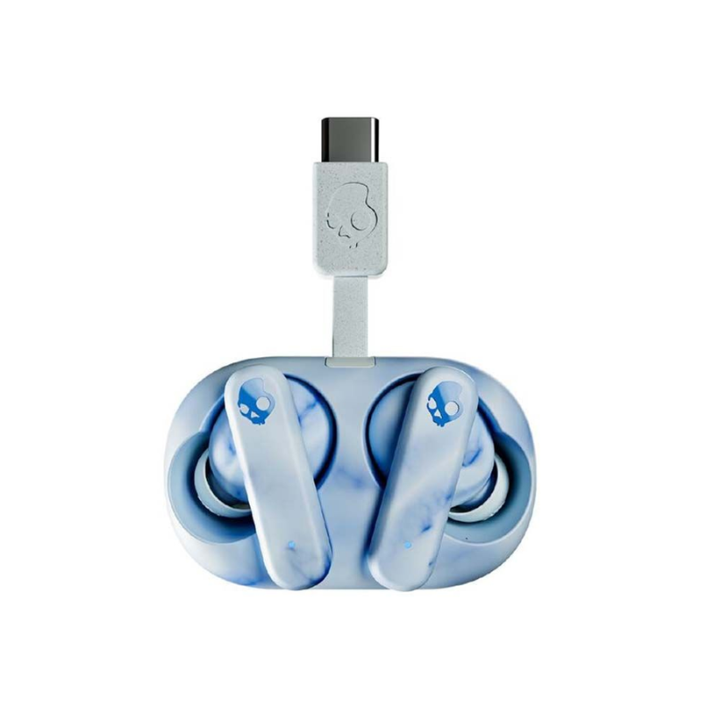Skullcandy Bundle Ecobuds True Wireless Earbuds + Inkd In-Ear Earbuds with Mic - Glacier Blue & Cobalt Blue