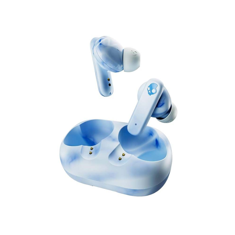 Skullcandy Bundle Ecobuds True Wireless Earbuds + Inkd In-Ear Earbuds with Mic - Glacier Blue & Cobalt Blue