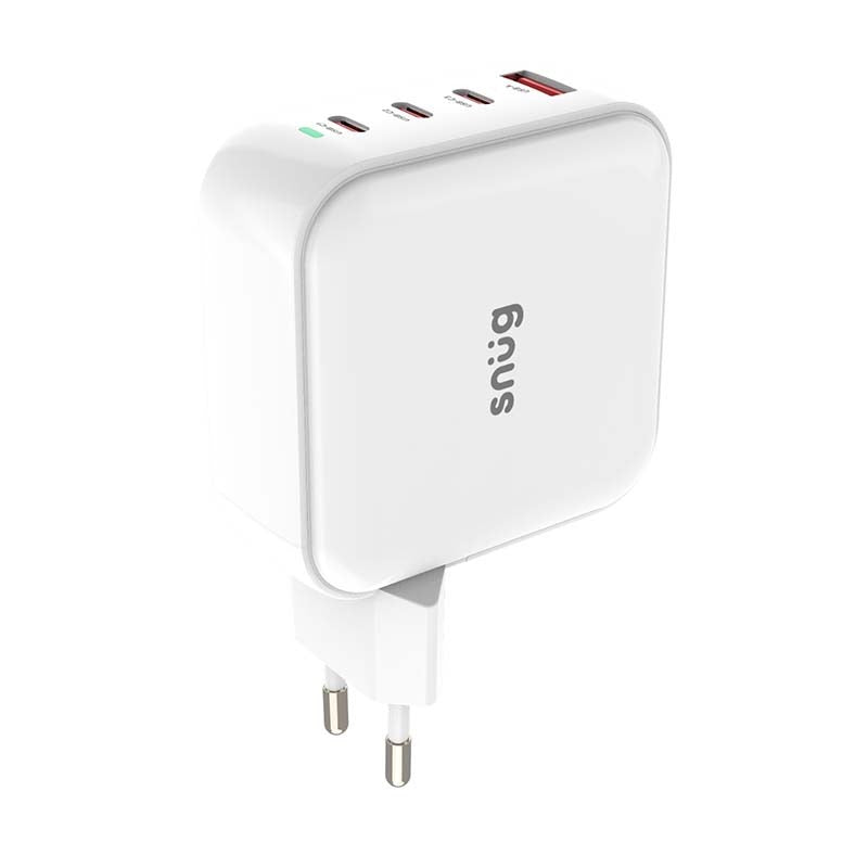 Snug 4 100W Port PD GaN Wall Charger - White