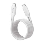 Snug Type C To Type C 60W Magnetic Braided Cable 1.2m - White