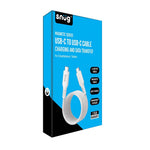 Snug Type C To Type C 60W Magnetic Braided Cable 1.2m - White