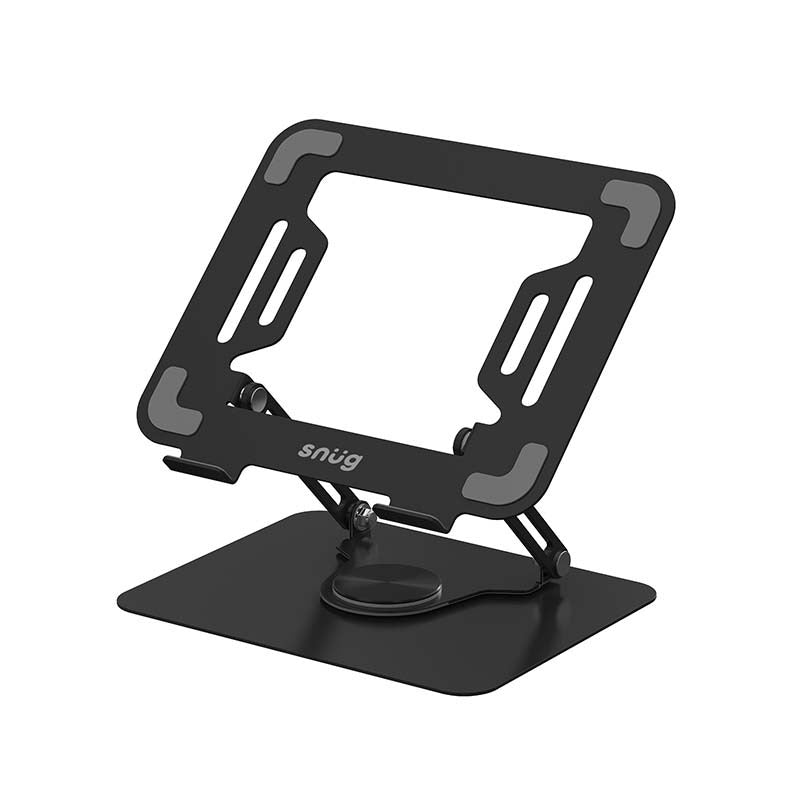 Snug Multi Angle Rotating Base Laptop Stand - Black