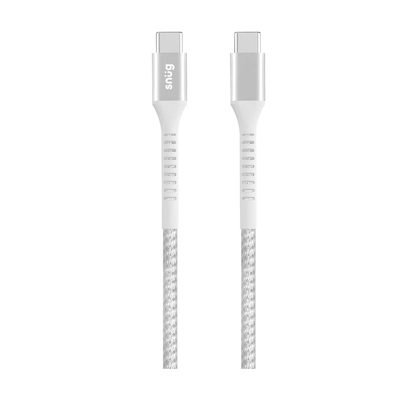 Snug 1 Port 45W PD Home Charger With Type C Cable - White - White