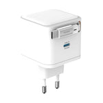 Snug 1 Port PD Charger With Retractable Cable 35W - White - White