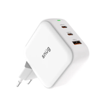 Snug 3 Port PD/USB GaN Wall Charger 65W - White - White