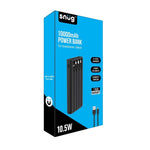 Snug 4 Cable 10 000mAh Powerbank - Black - Black