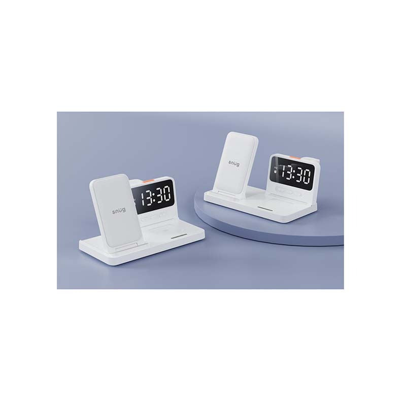 Snug 4-In-1 Wireless Stand Charger 15W - White - White