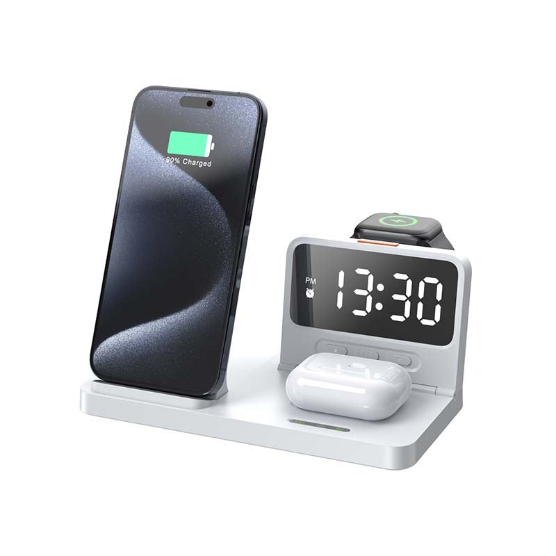 Snug 4-In-1 Wireless Stand Charger 15W - White - White
