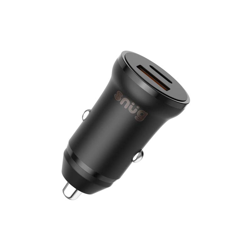 Snug Car Juice Dual PD/ USB Car Charger 38W - Black - Black