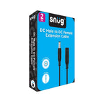 Snug DC Male To DC Female Extension - Black