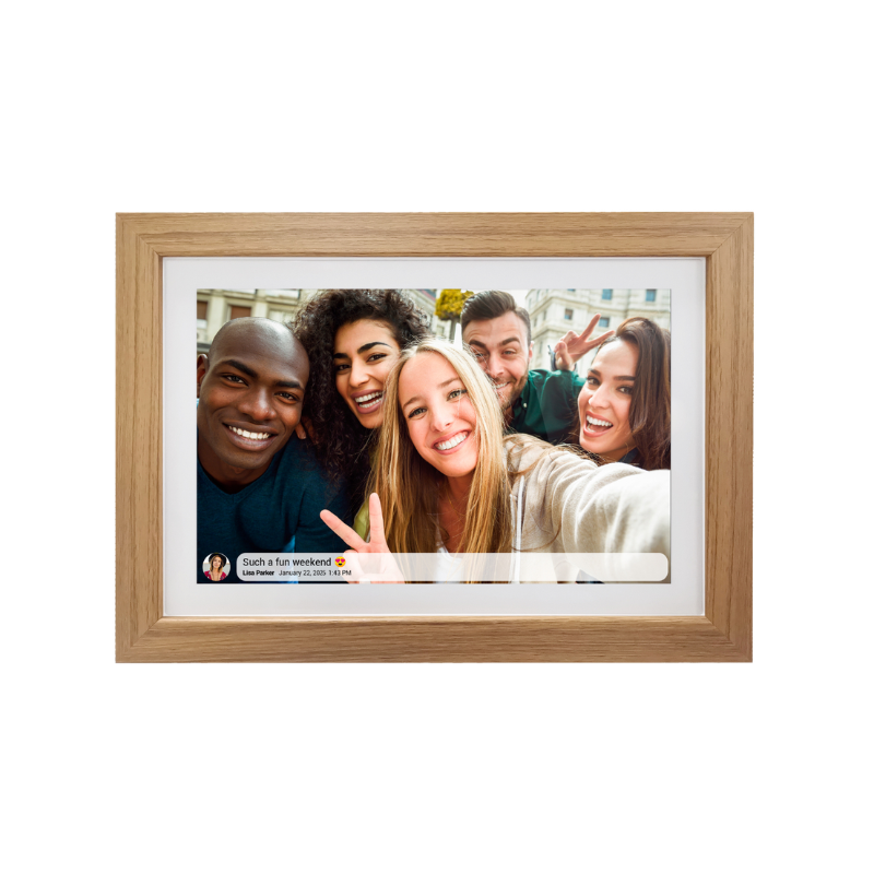 Snug Digital Photo Frame With Frameo 16GB 10.1Inch - White - White