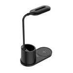 Snug LED Wireless Charger Pad With Pen Holder 15W - Black - Black