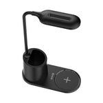 Snug LED Wireless Charger Pad With Pen Holder 15W - Black - Black