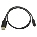 Snug Micro HDMI Cable TV Lead - Black - Black