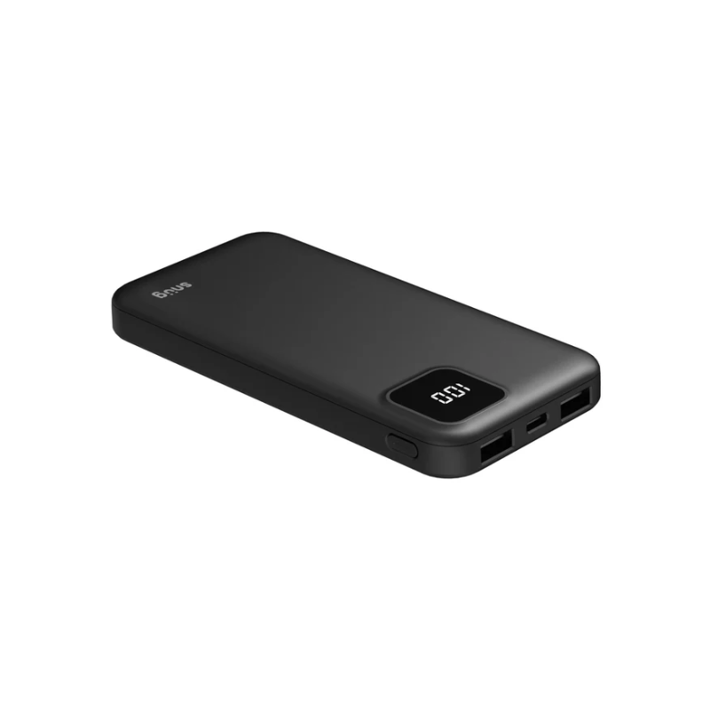 Snug Square Digital Powerbank 10000mAh - Black - Black