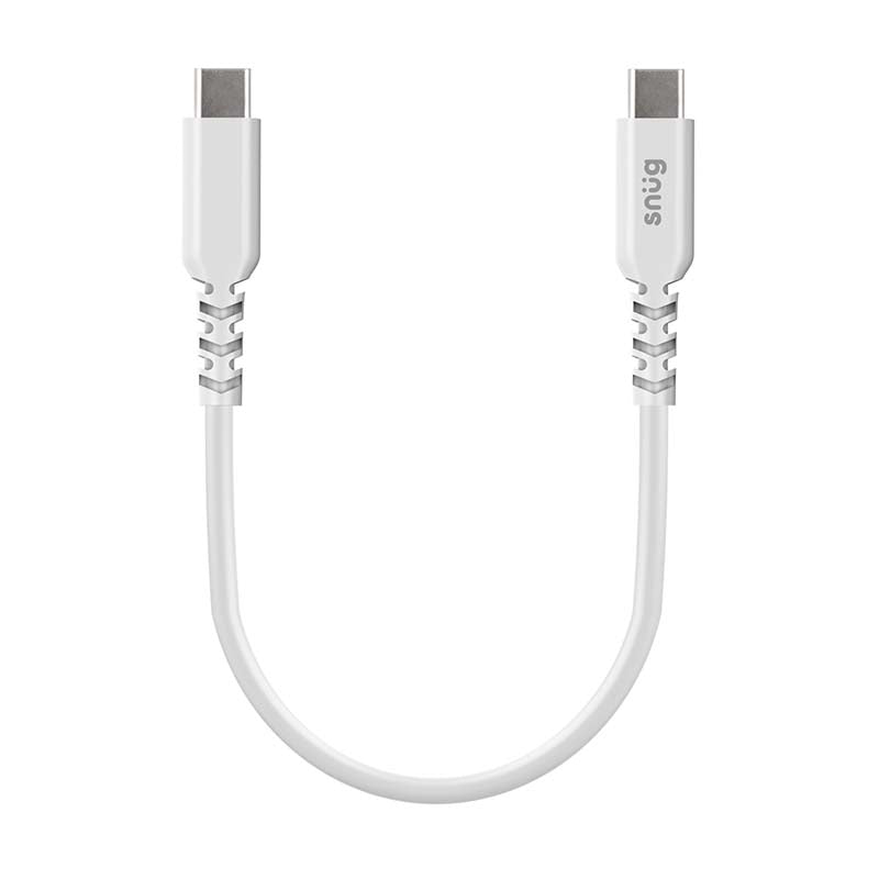 Snug Type C To Type C Cable 60W 25cm - White - White