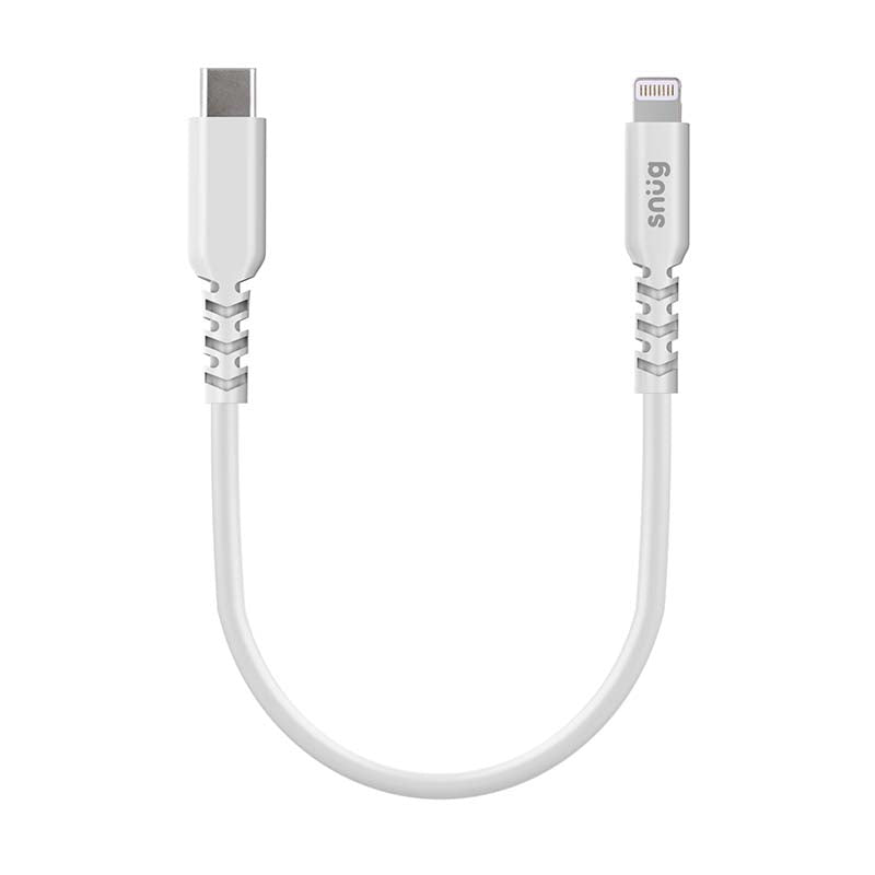 Snug Type C To MFI Lightning Cable 30W 25cm - White - White