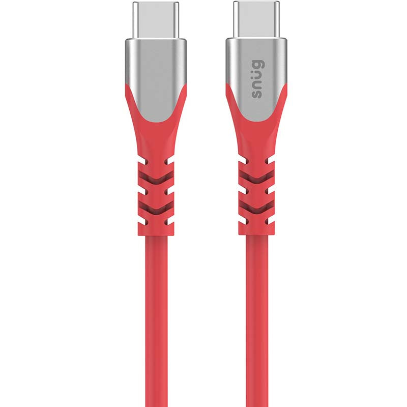 Snug Type C To Type C Silicone Cable 1.2m - Red