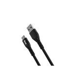 Snug USB To Type-C Silicone Cable 1.2 Meter - Black - Black