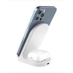 Snug Wireless 2-In-1 Stand Charger 15W - White - White