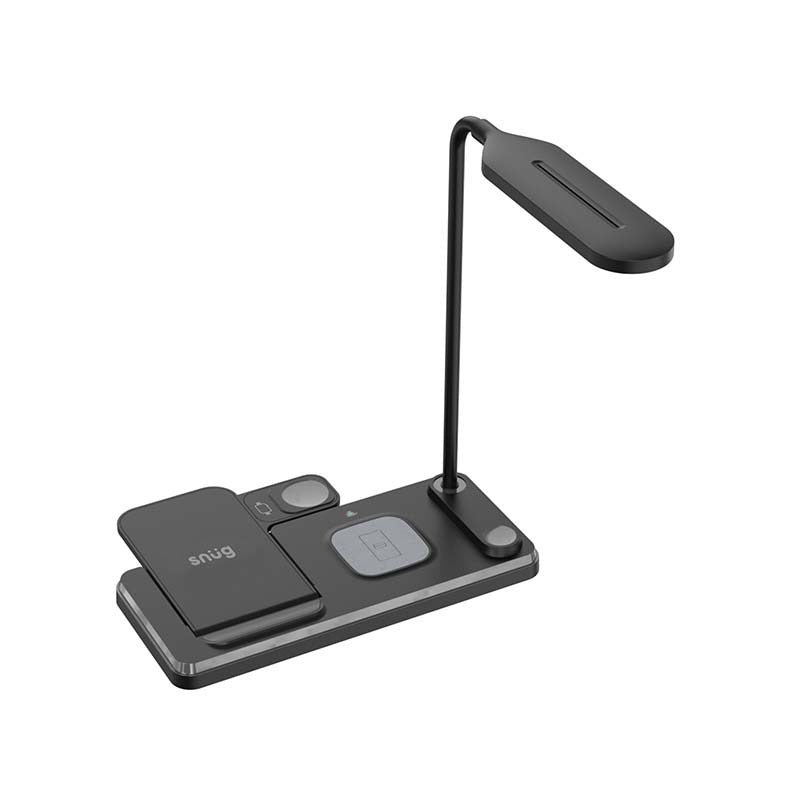 Snug Wireless 4-In-1 LED Lamp Charger 15W - Black - Black
