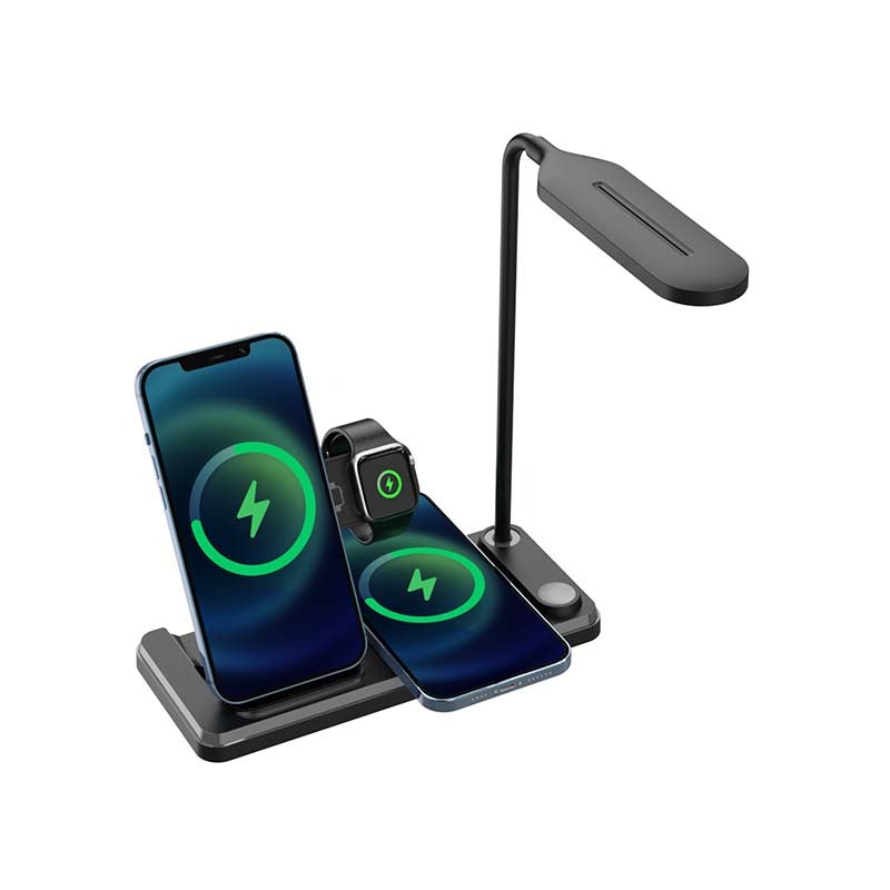 Snug Wireless 4-In-1 LED Lamp Charger 15W - Black - Black