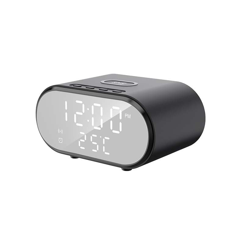 Snug Wireless Charger With Clock 15W - Black - Black