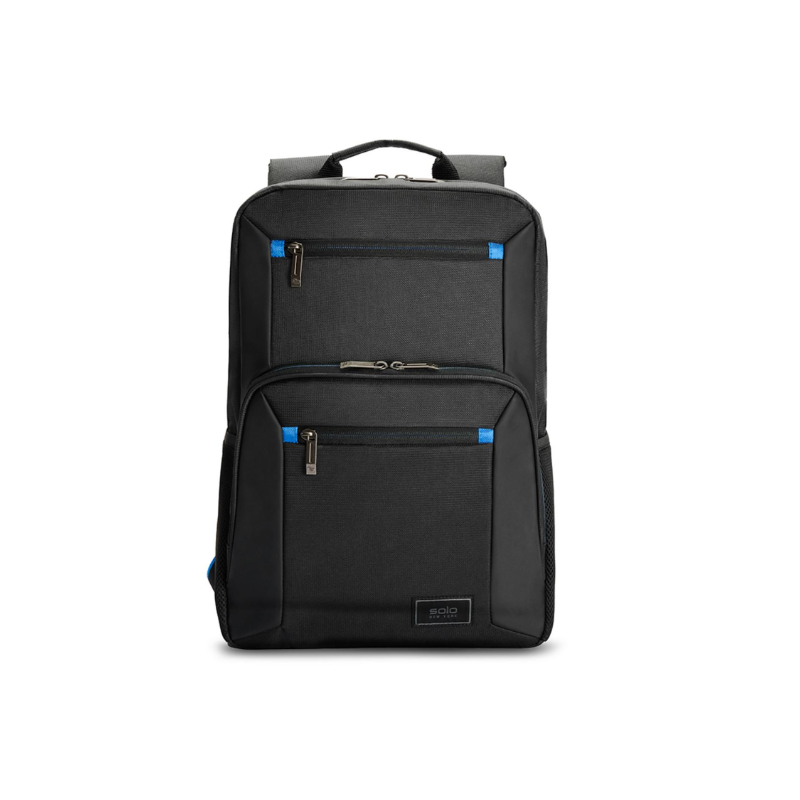 Solo Dash Backpack Up To 15.6 Inch - Black & Blue - Black / Blue