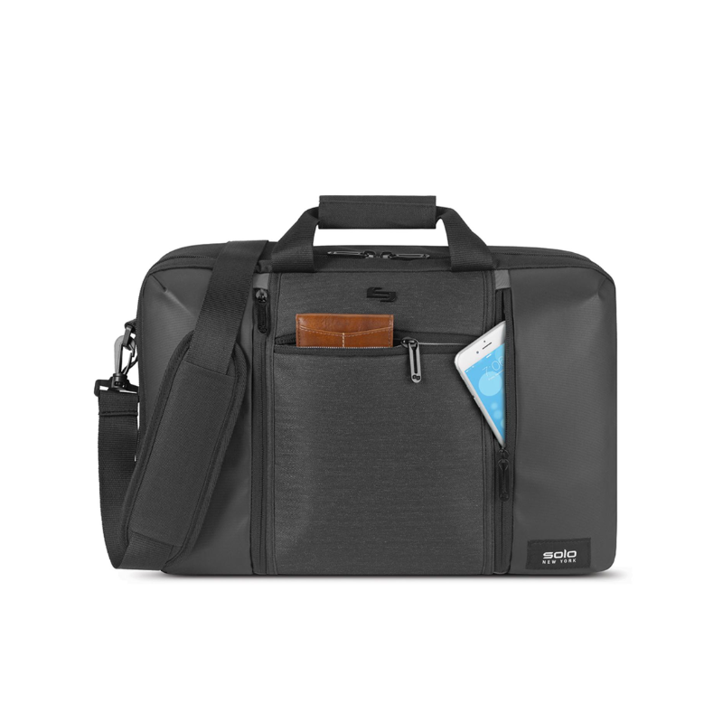 Solo Highpass Hybrid Briefcase Up To 15.6 Inch - Black - Black