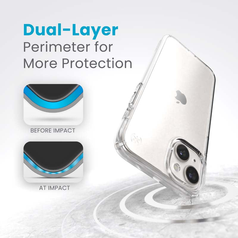 Speck Apple iPhone 15+ Plus Presidio Perfect Clear - Clear - Clear