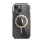 Speck Apple iPhone 15 Presidio Lux With Magsafe - Clear / Gold Glittr - Clear / Gold