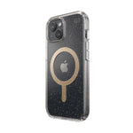 Speck Apple iPhone 15 Presidio Lux With Magsafe - Clear / Gold Glittr - Clear / Gold
