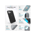 Speck Apple iPhone 16 Plus Candyshell Grip MagSafe Case - Black - Black