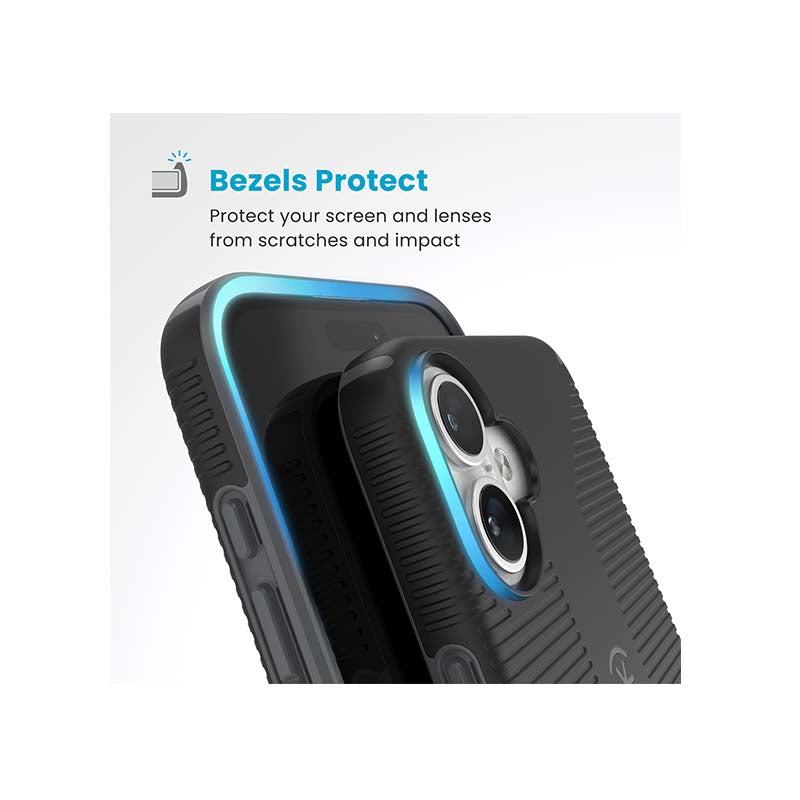 Speck Apple iPhone 16 Plus Candyshell Grip MagSafe Case - Black - Black
