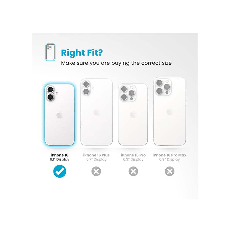 Speck Apple iPhone 16 Presidio Pro Grip Case - Black - Black