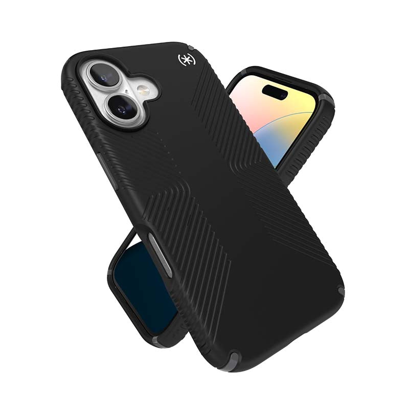 Speck Apple iPhone 16 Presidio2 Pro Grip Magsafe Case - Black - Black