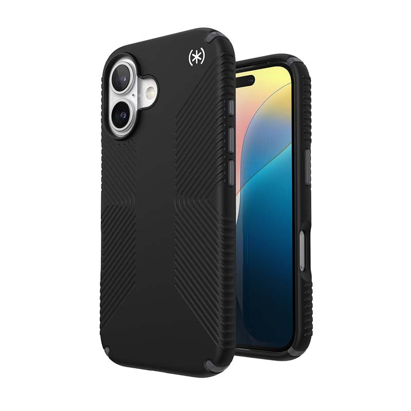 Speck Apple iPhone 16 Presidio2 Pro Grip Magsafe Case - Black - Black