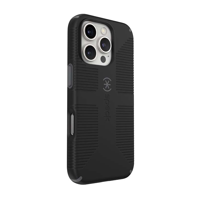 Speck Apple iPhone 16 Pro CandyShell Grip MagSafe Case - Black - Black