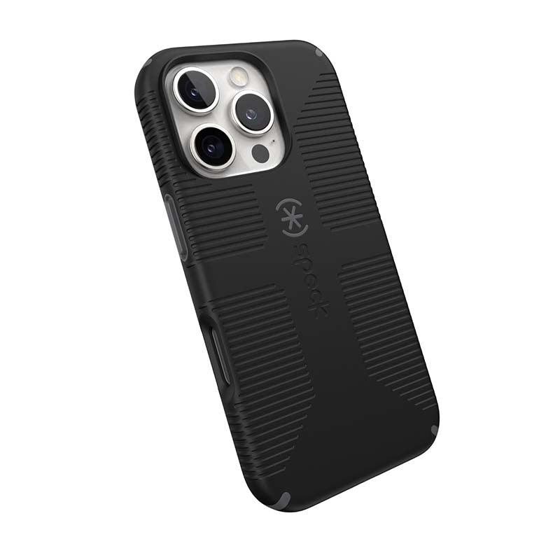 Speck Apple iPhone 16 Pro CandyShell Grip MagSafe Case - Black - Black