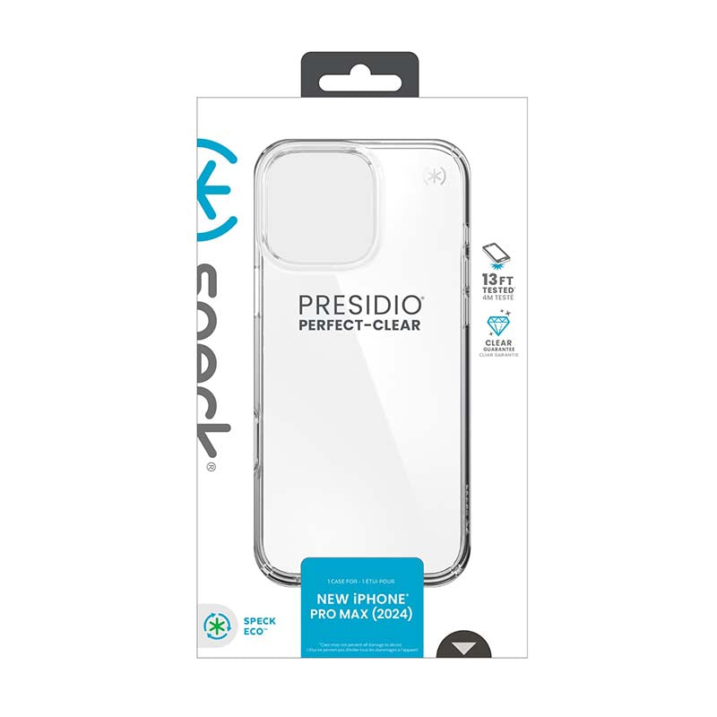 Speck Apple iPhone 16 Pro Max Presidio Perfect-Clear Case - Clear - Clear
