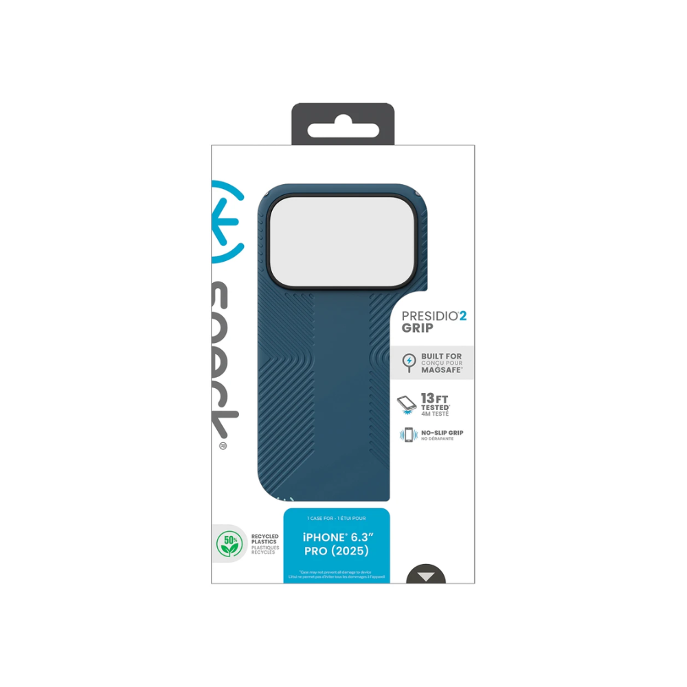 Speck iPhone 17 Pro Presidio2 Grip MagSafe- Deep Sea Blue - Deep Blue