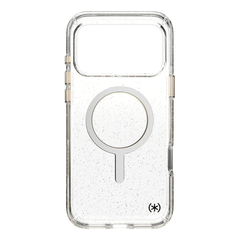 Speck Presidio Lux Glitter MagSafe Apple iPhone 17 Pro Max Case - Clear - Clear