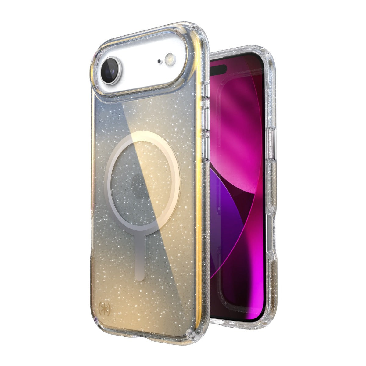Speck Presidio Lux MagSafe Case Apple iPhone Air â€“ Silver Glitter - Silver
