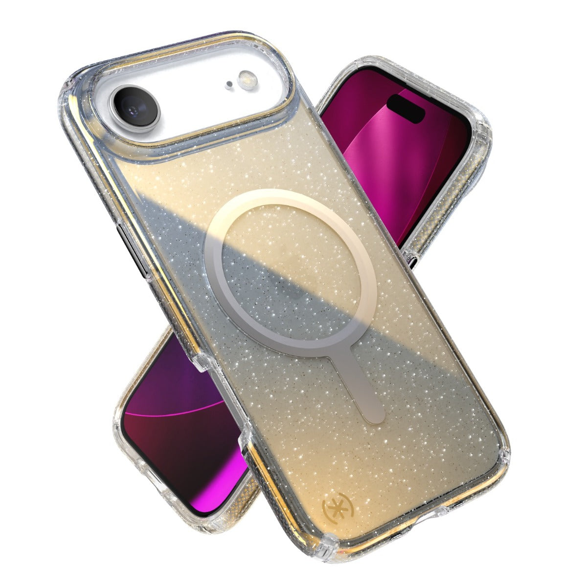 Speck Presidio Lux MagSafe Case Apple iPhone Air â€“ Silver Glitter - Silver