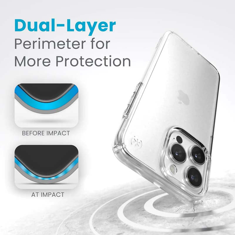 Speck Presidio Perfect Clear iPhone 15 Pro Max Case - Clear